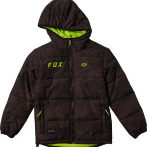 YOUTH WASCO PUFFY JACKET [BLK CAM] YL FA20 LFS - Image 1