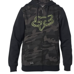 DESTRAKT CAMO ZIP HOODIE BLK CAM - Image 1