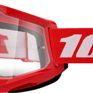 Očala 100% Strata 2 Goggle Red - Clear Lens - Image 1