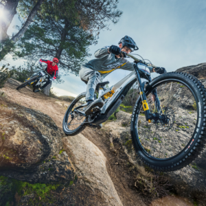 POLNO VZMETENO ELEKTRIČNO GORSKO KOLO TAZER MX PRO CARBON WHITE - Image 2