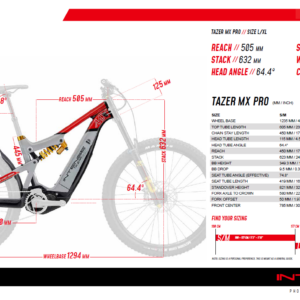 POLNO VZMETENO ELEKTRIČNO GORSKO KOLO TAZER MX PRO CARBON WHITE - Image 3