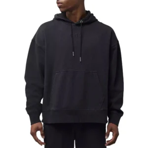 FOX WORDMARK "OVERSIZED" PULOVER S KAPUCO [BLK]