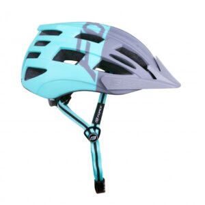 Čelada FORCE CORELLA MTB, siva-turkizna