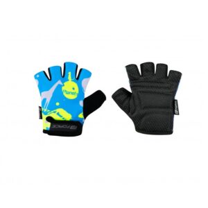 Otroške rokavice FORCE PLANETS KID, modra-fluo