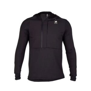 FOX DEFEND TERMO KOLESARSKA MAJICA S KAPUCO [BLK]